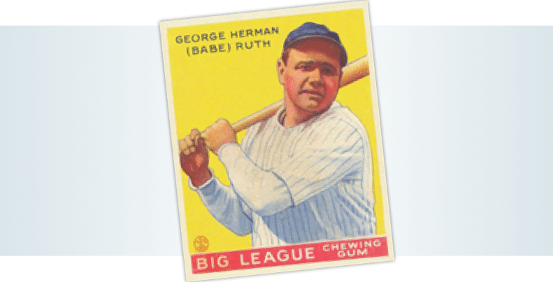 Babe Ruth card