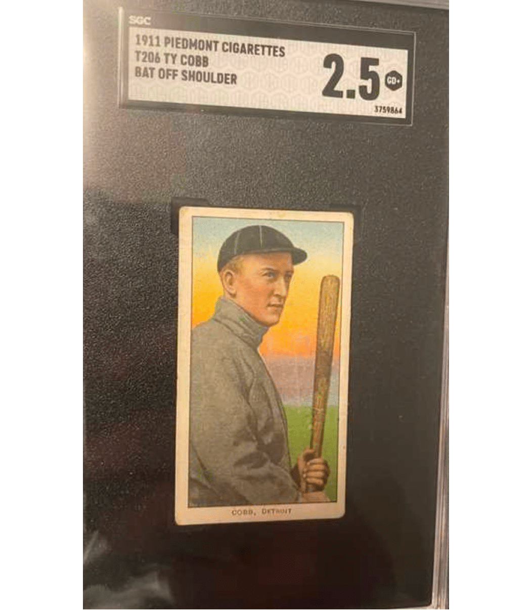 T206 Ty Cobb Bat Off Shoulder SGC 2.5