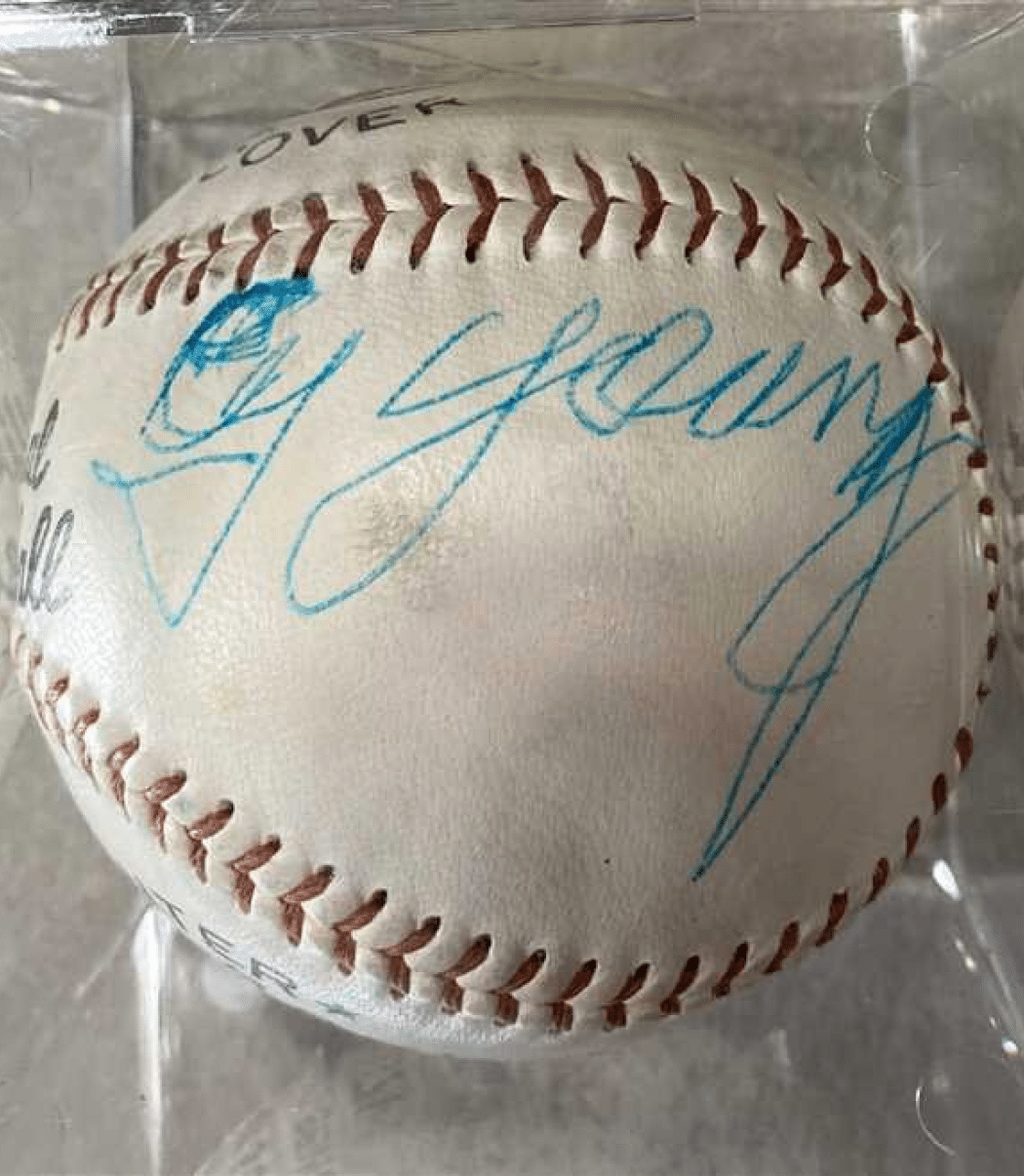 Cy Young Signed Baseball