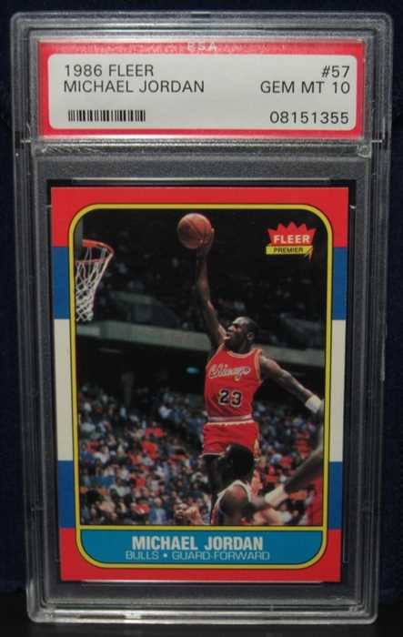 1986 Fleer #57 Michael Jordan Rookie