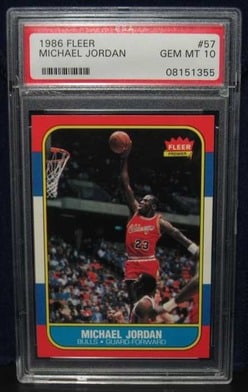 1986 Fleer #57 Michael Jordan Rookie