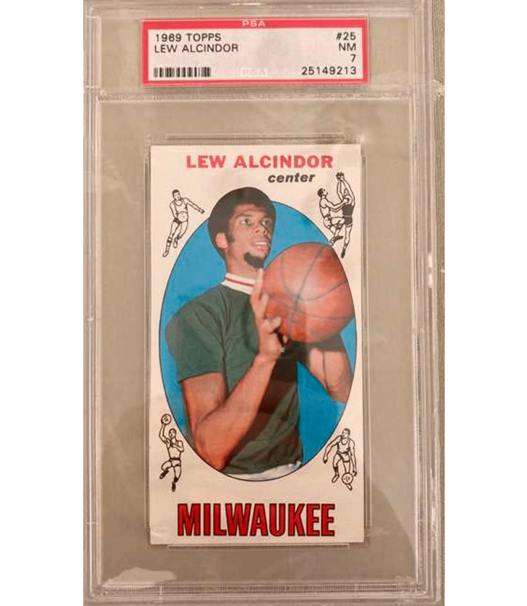 1969 Topps #25 Lew Alcindor PSA 7