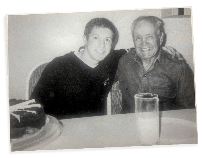 michael with his grandfather