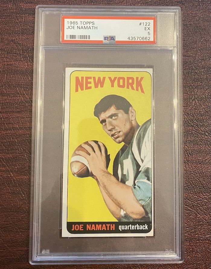 1965 Topps #122 Joe Namath PSA 5